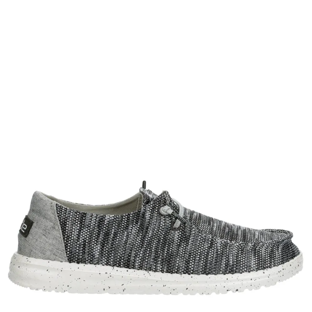 HEYDUDE  WOMENS WENDY KNIT SLIP ON SNEAKER