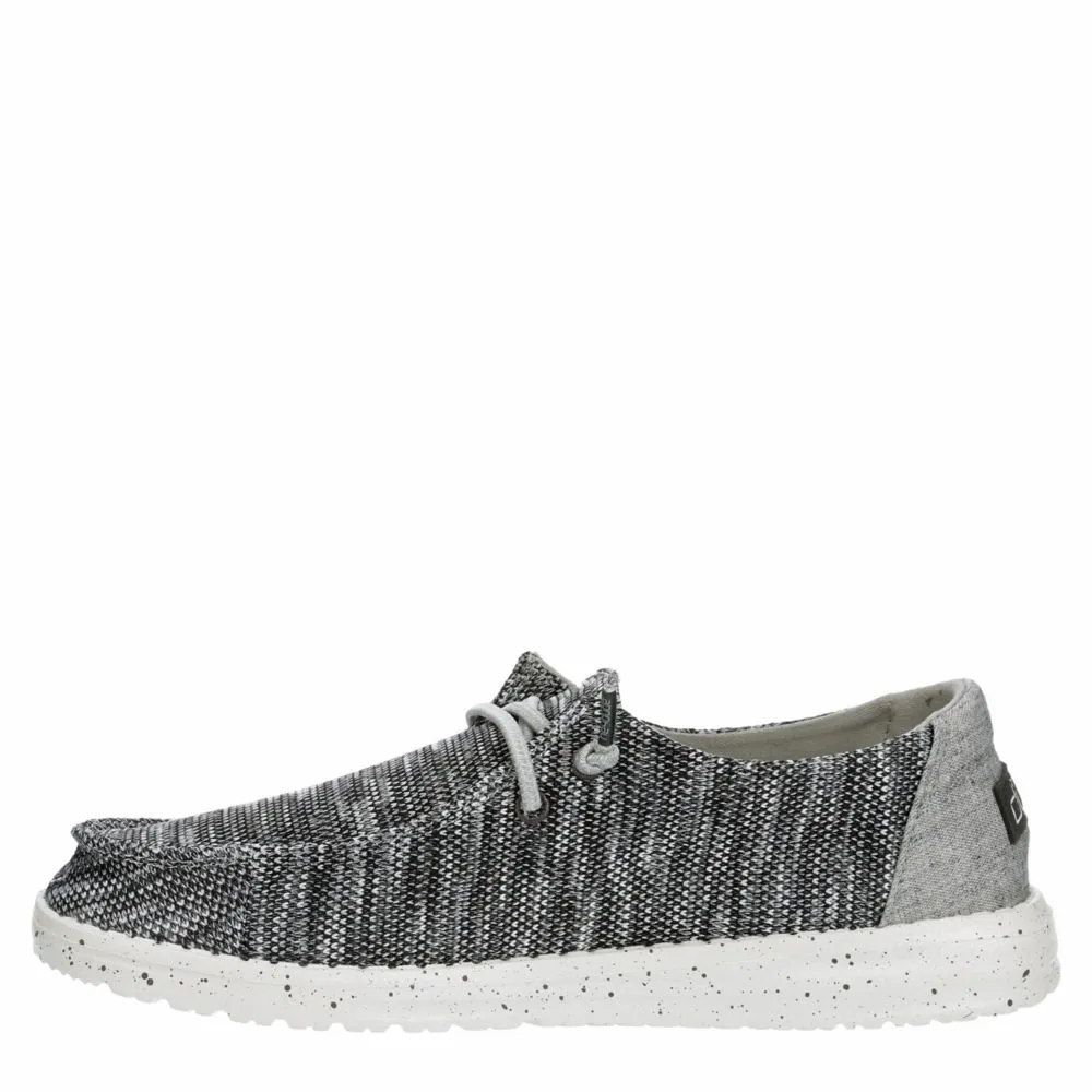 HEYDUDE  WOMENS WENDY KNIT SLIP ON SNEAKER