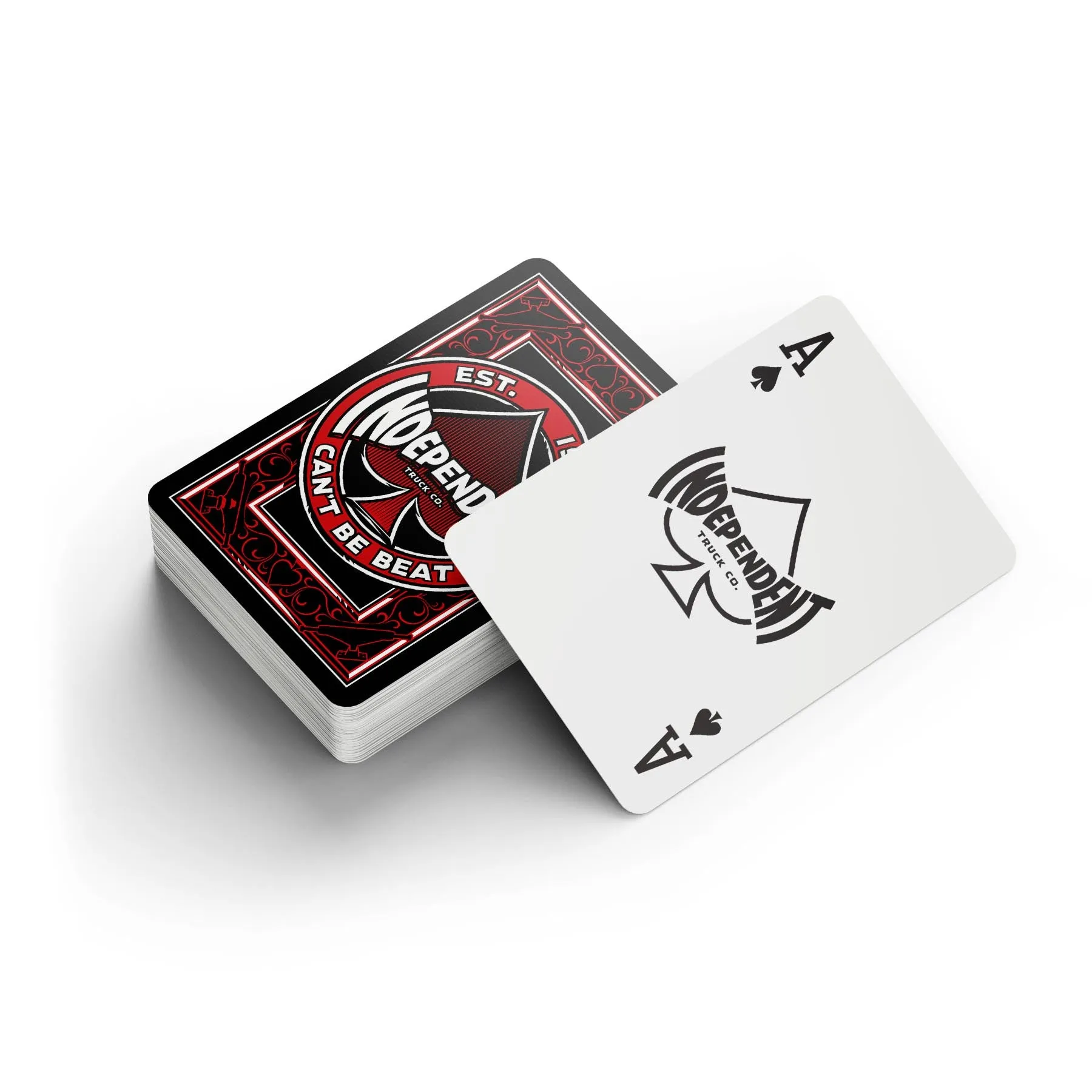 Independent Can't Be Beat Playing Cards Black/Red