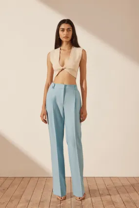 Irena Mid Rise Pant - Cool Blue