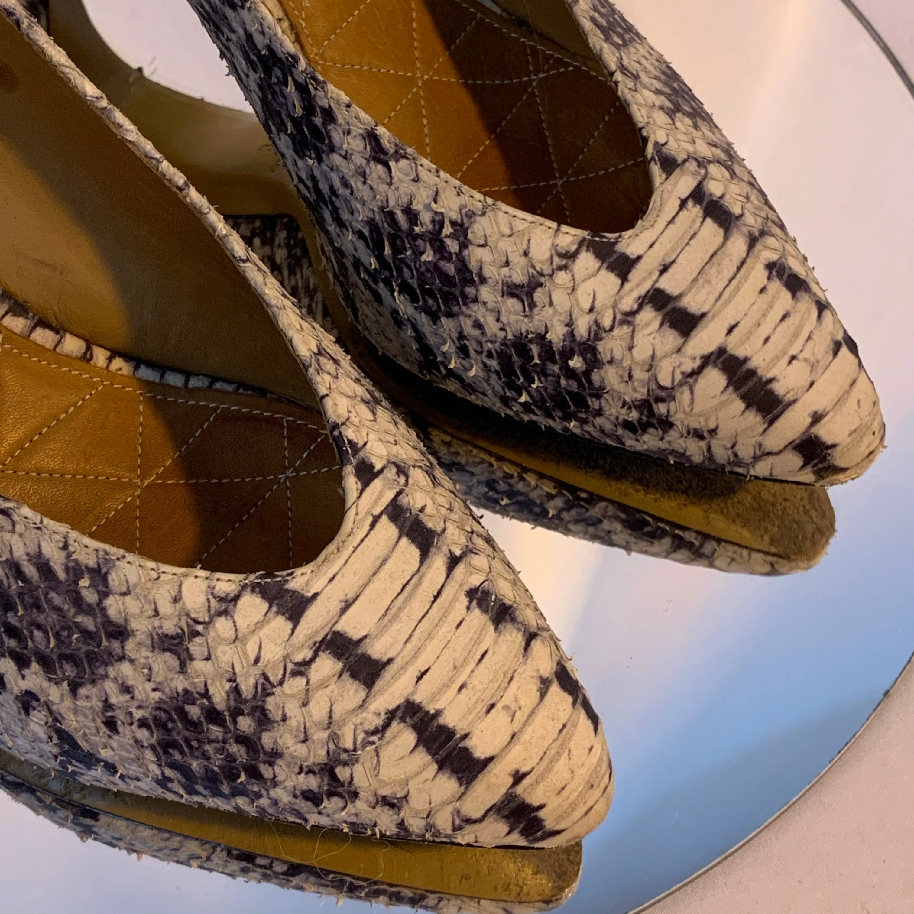 Isabel Marant pre-loved snakeskin heels