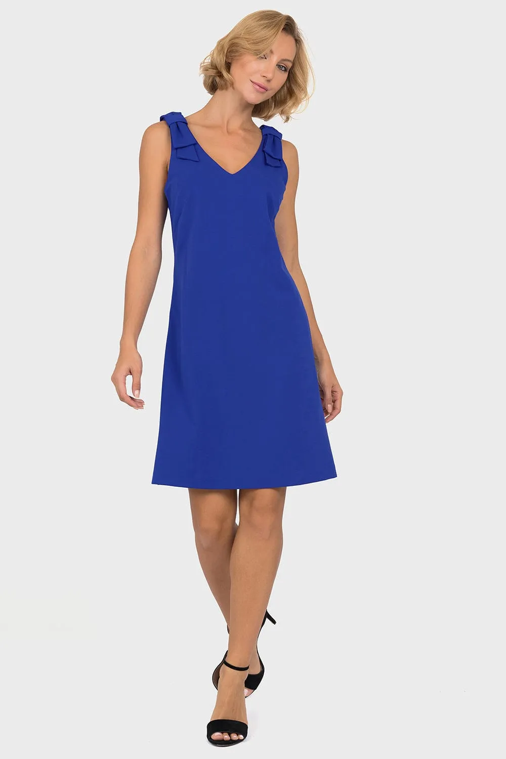 Joseph Ribkoff Royal Sapphire Bow Detail Dress - 191381