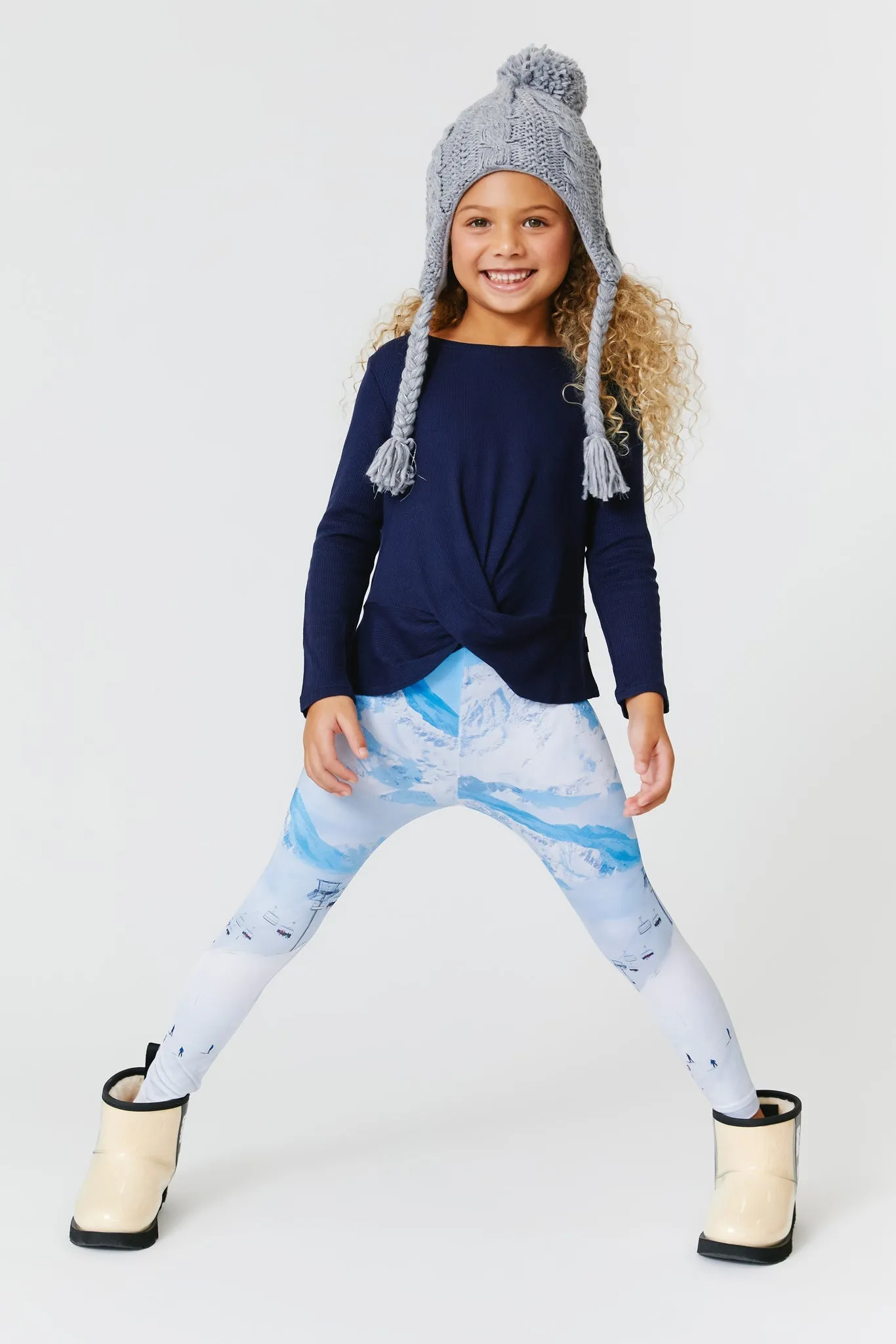 Kids Leggings in Ski Trip