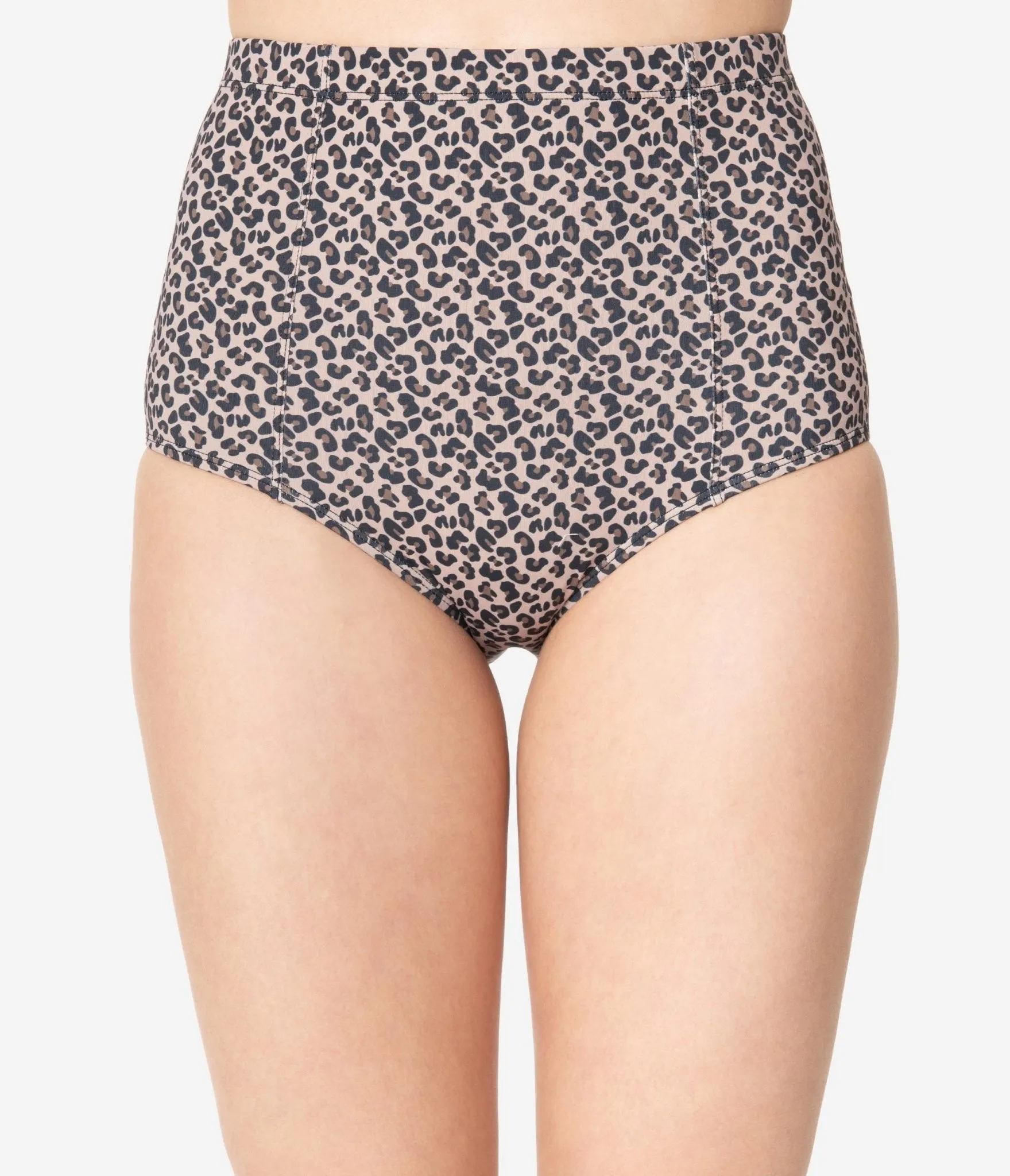 Kingdom & State Leopard Print High Waist Bombshell Swim Bottom