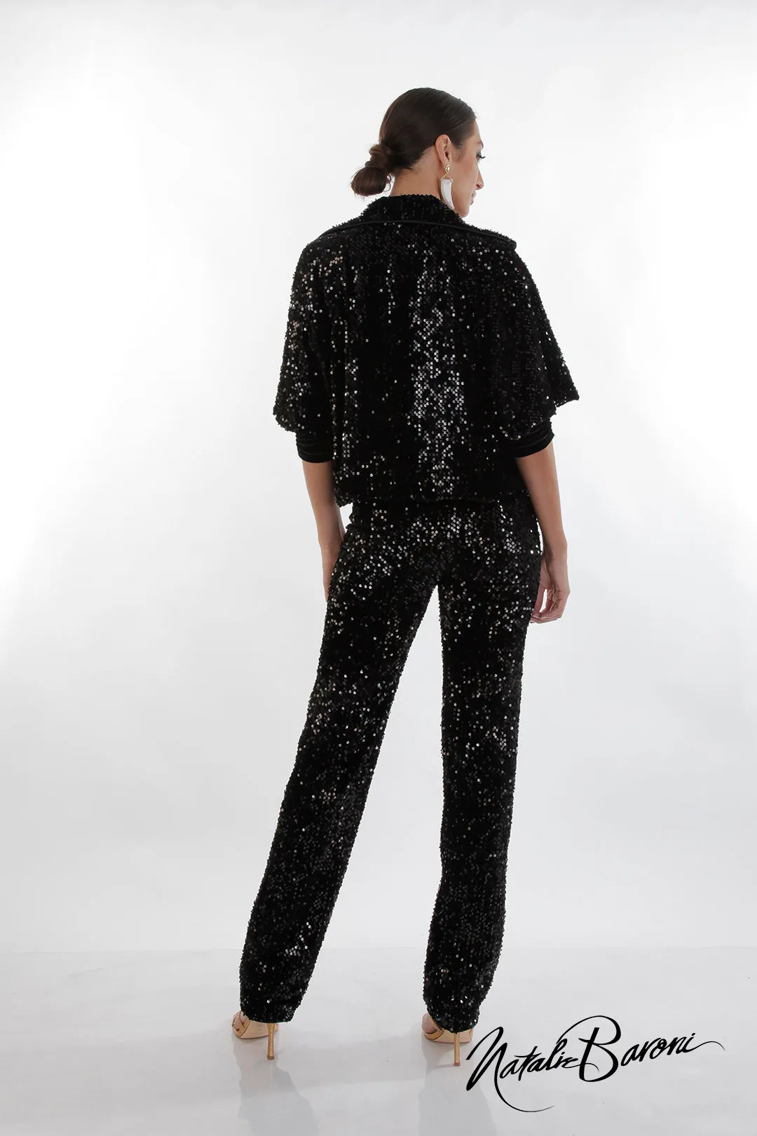 La Scala Sequin Stiletto Pant