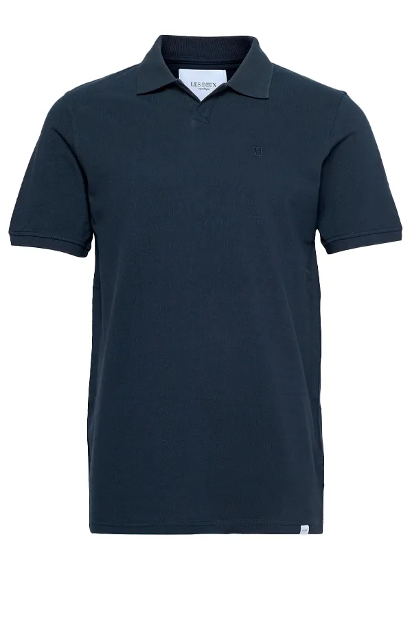 Les Deux Piqué Polo Navy