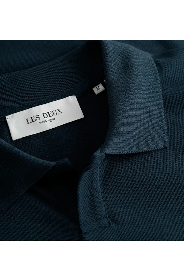 Les Deux Piqué Polo Navy