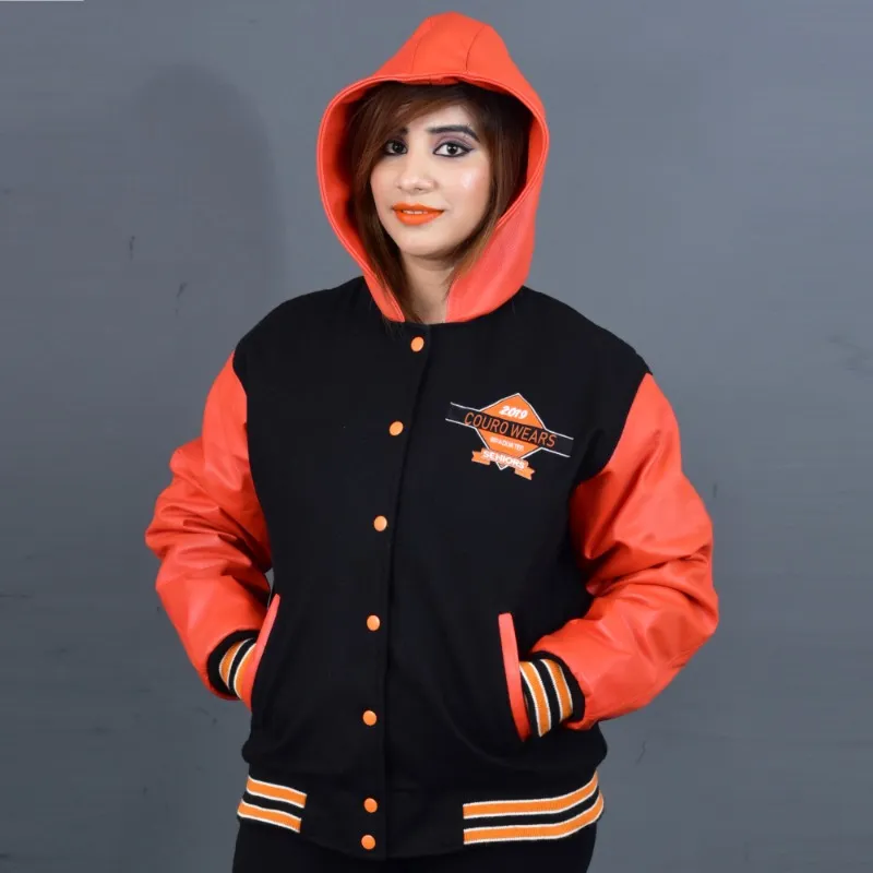 Letterman Jackets With Hood - Couro Wears