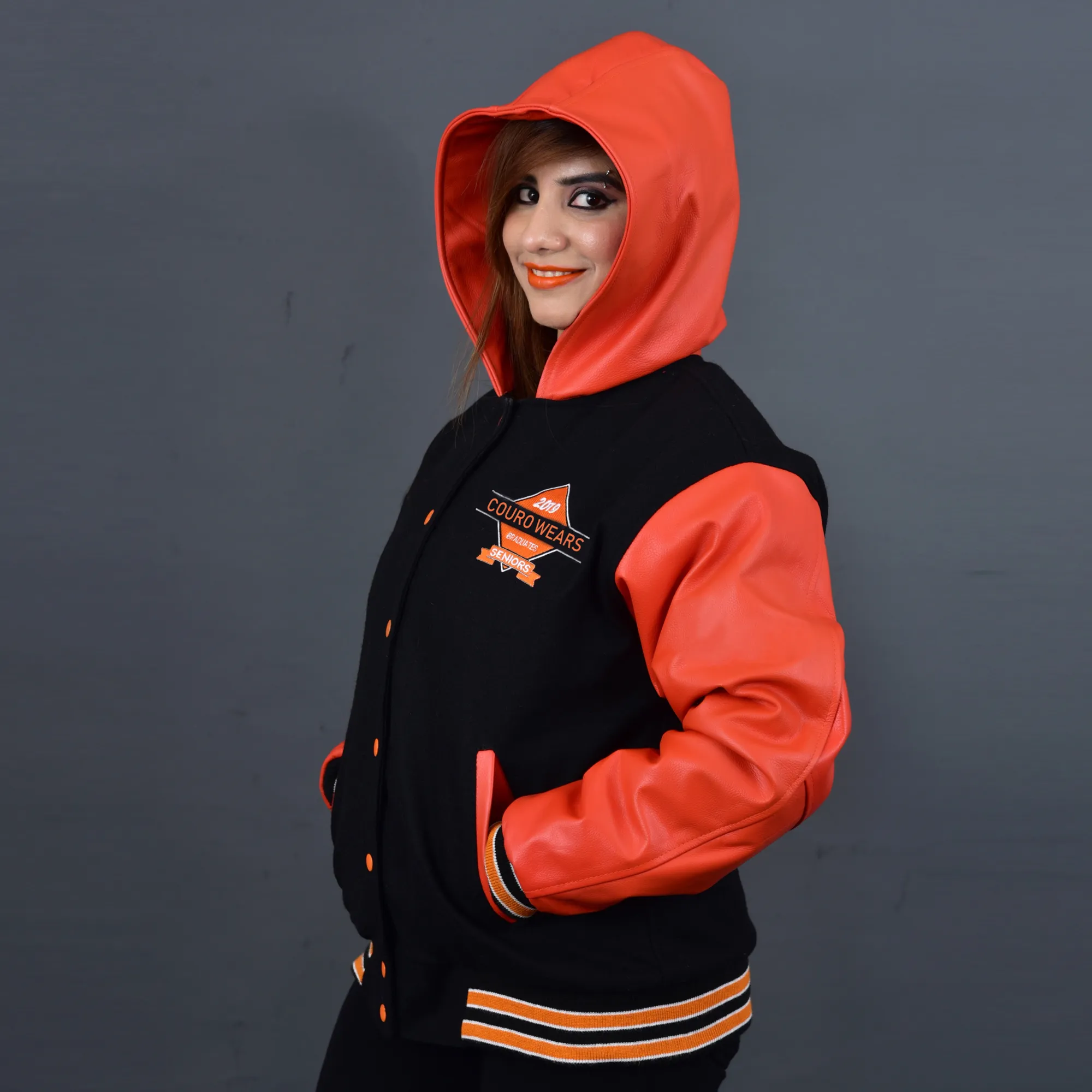 Letterman Jackets With Hood - Couro Wears