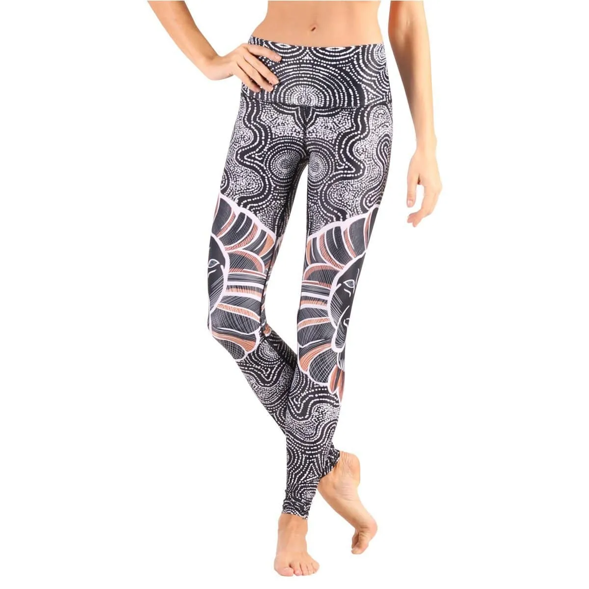 Lions Don't Sheep Printed Yoga Leggings