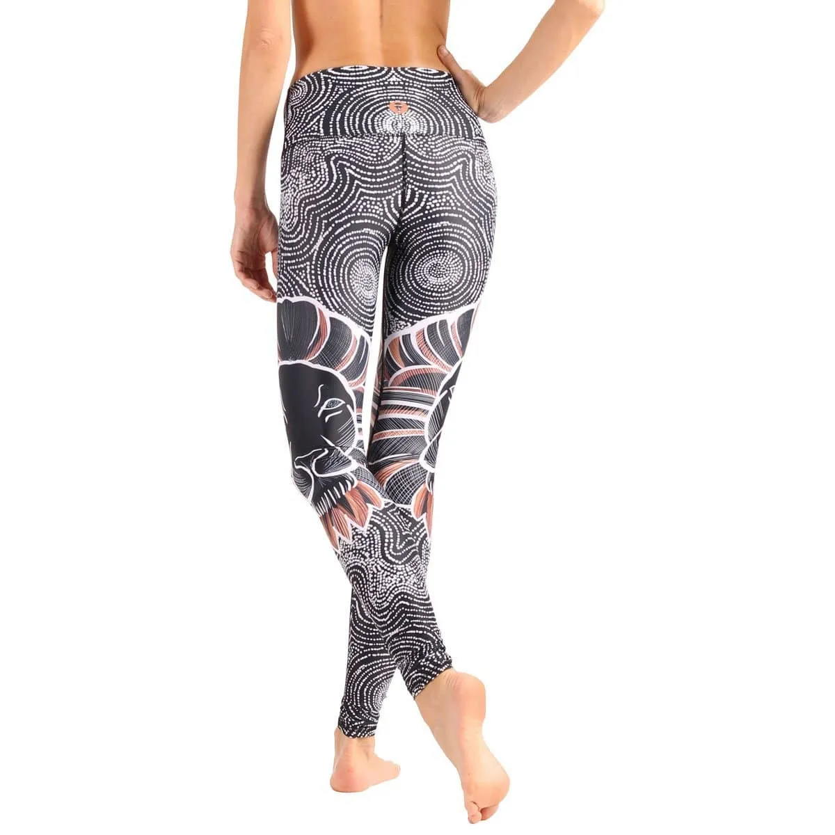 Lions Don't Sheep Printed Yoga Leggings