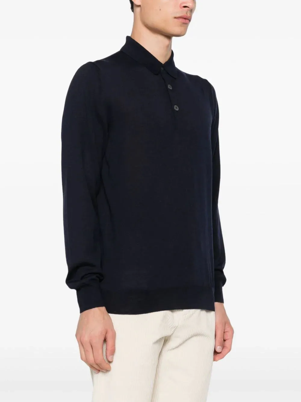 Long-sleeved polo shirt