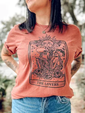 Lovers Skeleton Tee | Rust