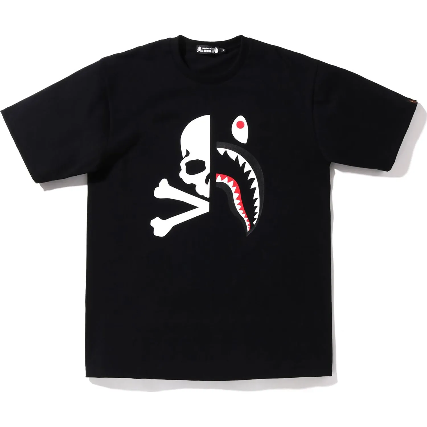 MASTERMIND BAPE HALF SHARK TEE MENS