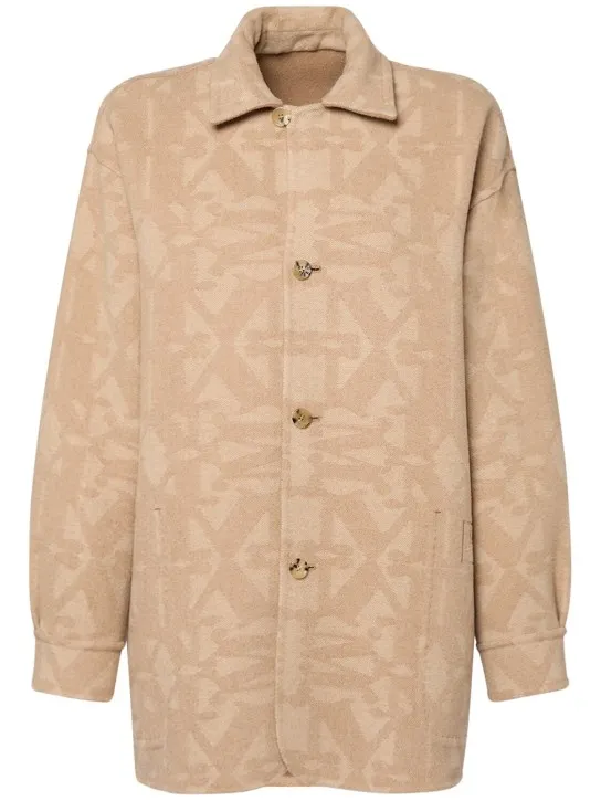 Max Mara   Aldo jacquard short coat 