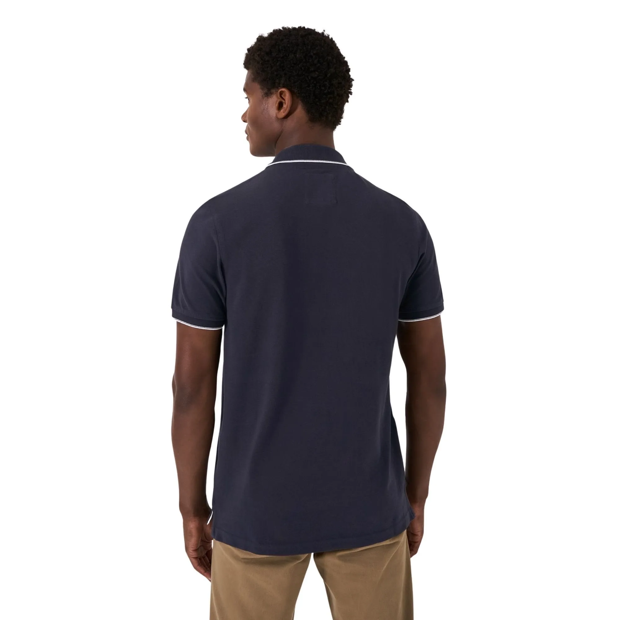 Mens Tipped Oxford Polo Shirt