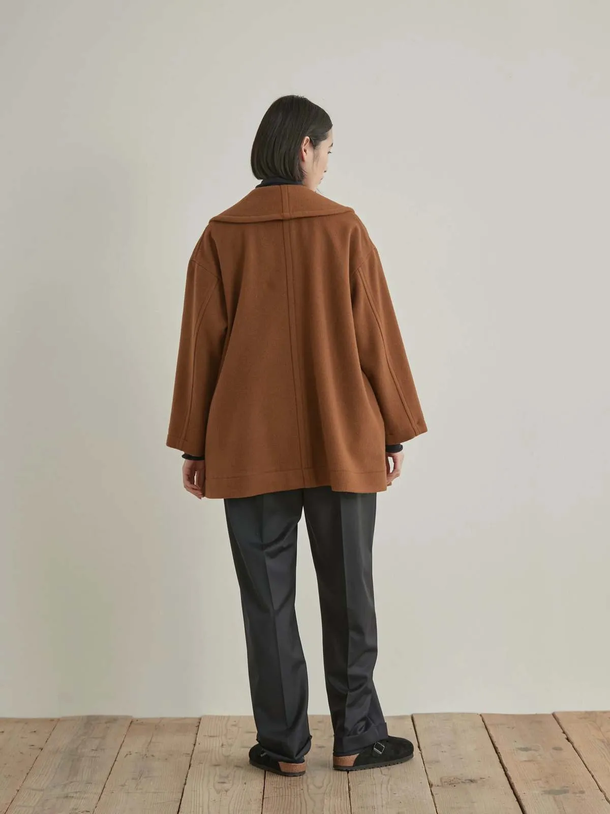 MY SHAWL Coat - Brown