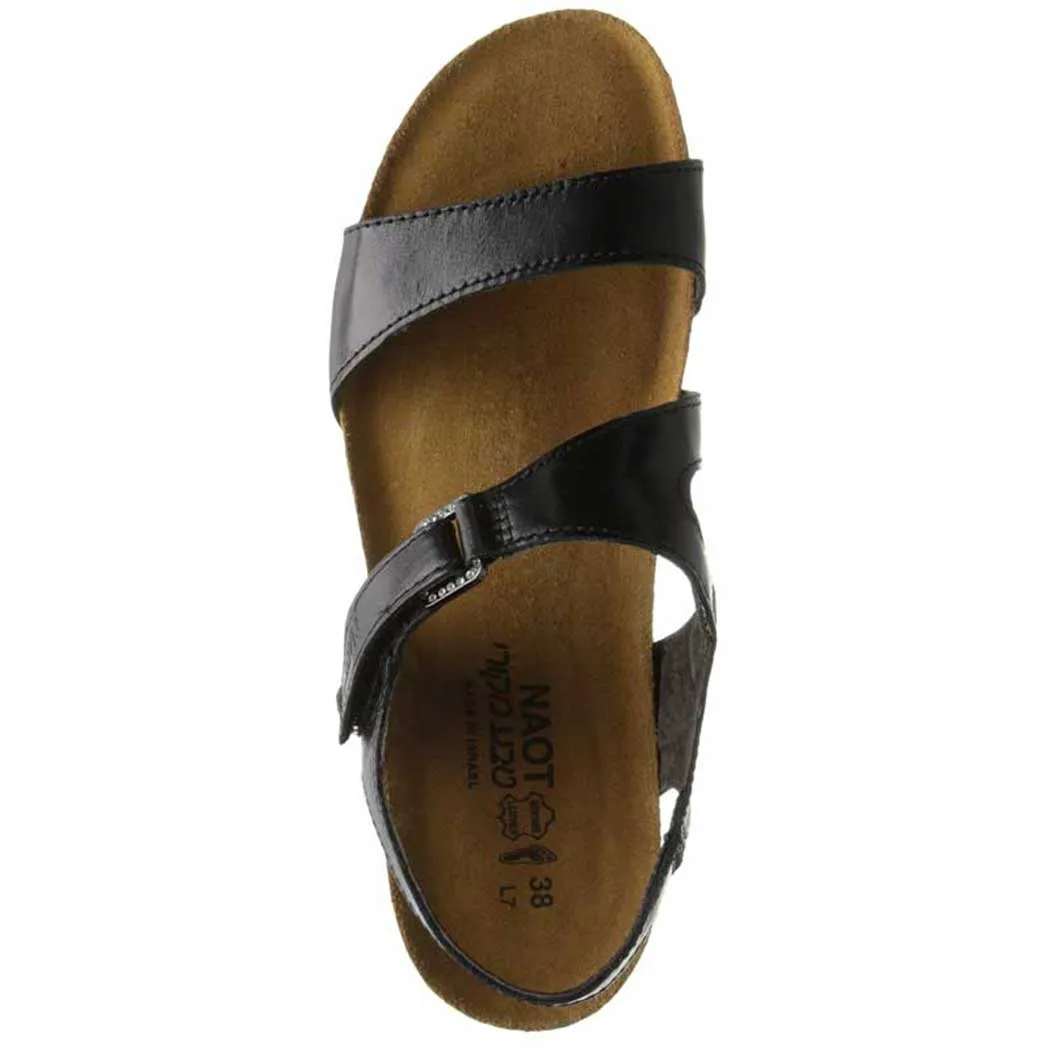 Naot Pamela Sandal Black Madras (Women's)