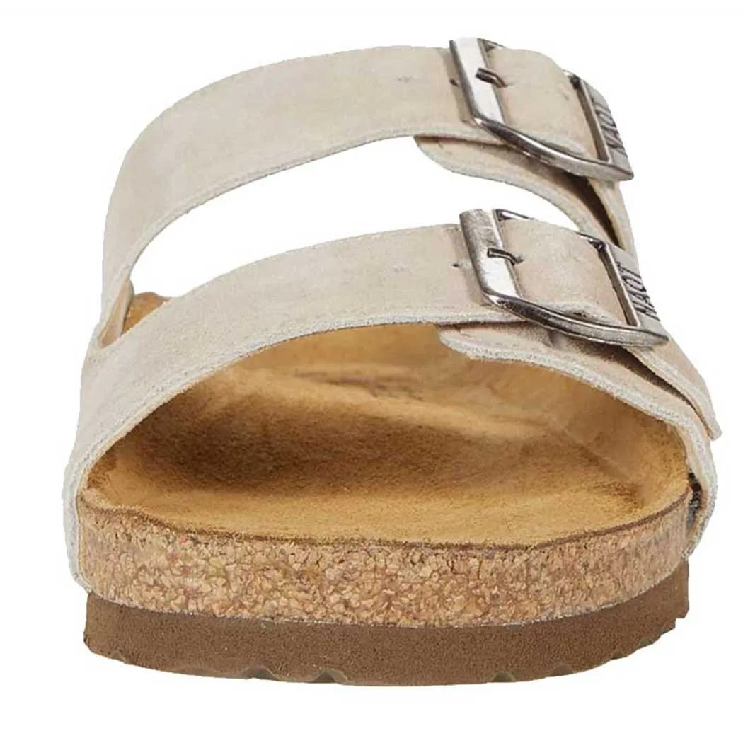 Naot Santa Barbara Sandal Sand Stone Suede (Women's)