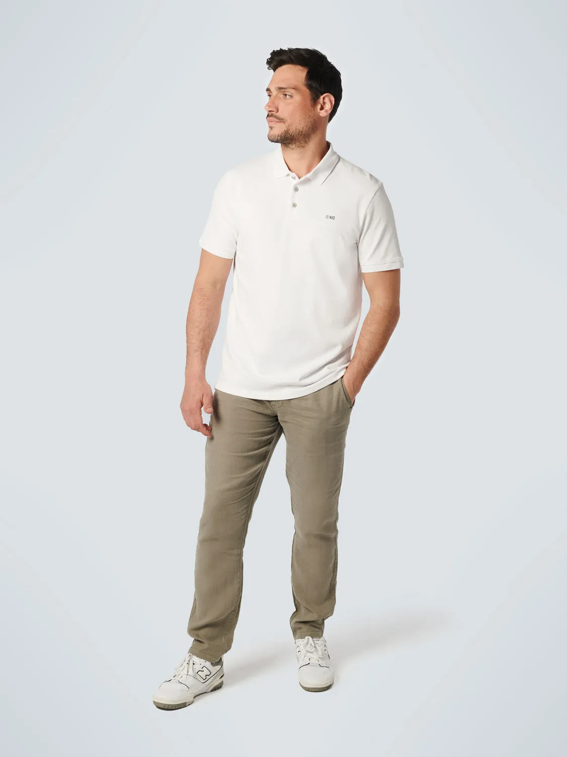 No Excess - Stretch Polo - White