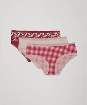 Pact Apparel Pact Organic Women Lace Cheeky Hipster 3-Pack