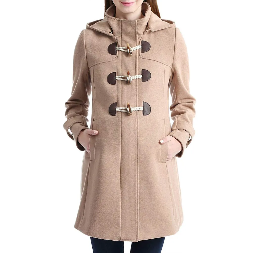 Paisley Wool Maternity Duffle Coat