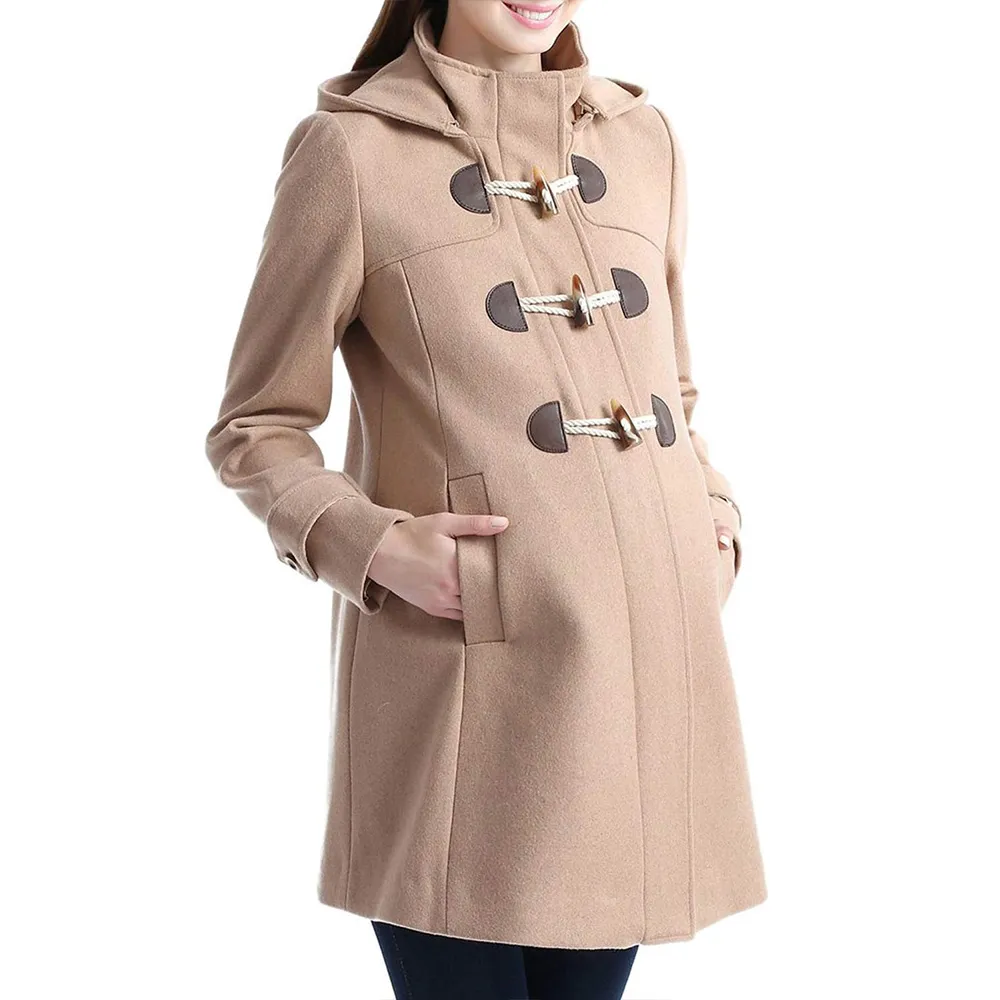 Paisley Wool Maternity Duffle Coat