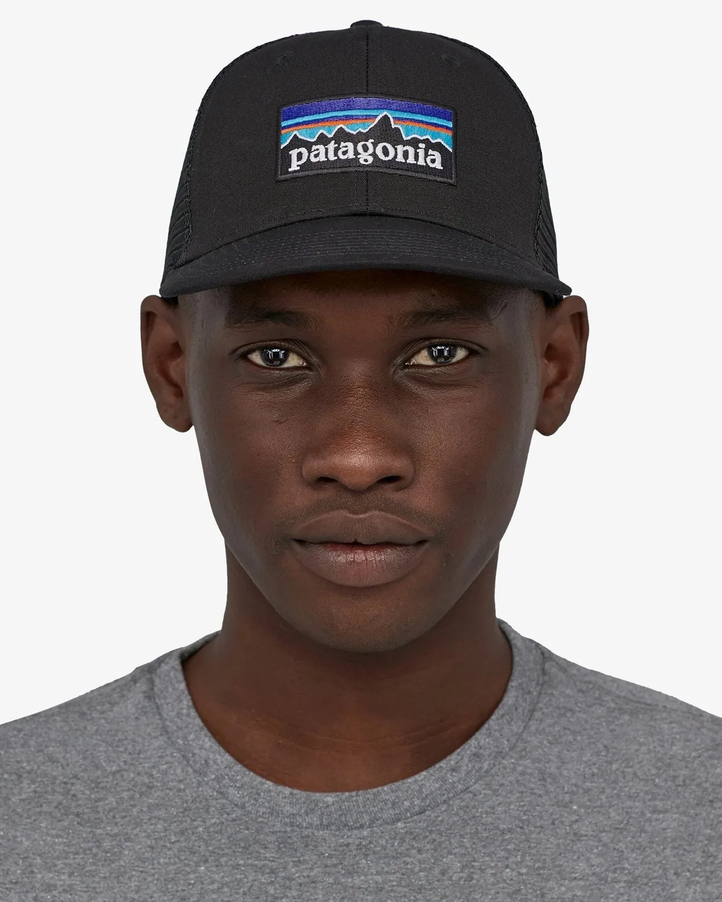 Patagonia P-6 Logo Trucker Hat - Black