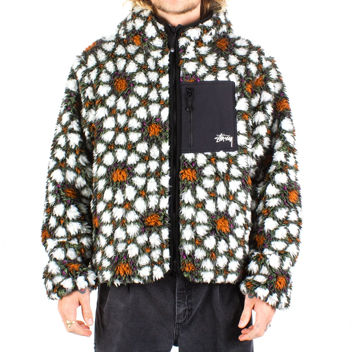 Pattern Sherpa Jacket