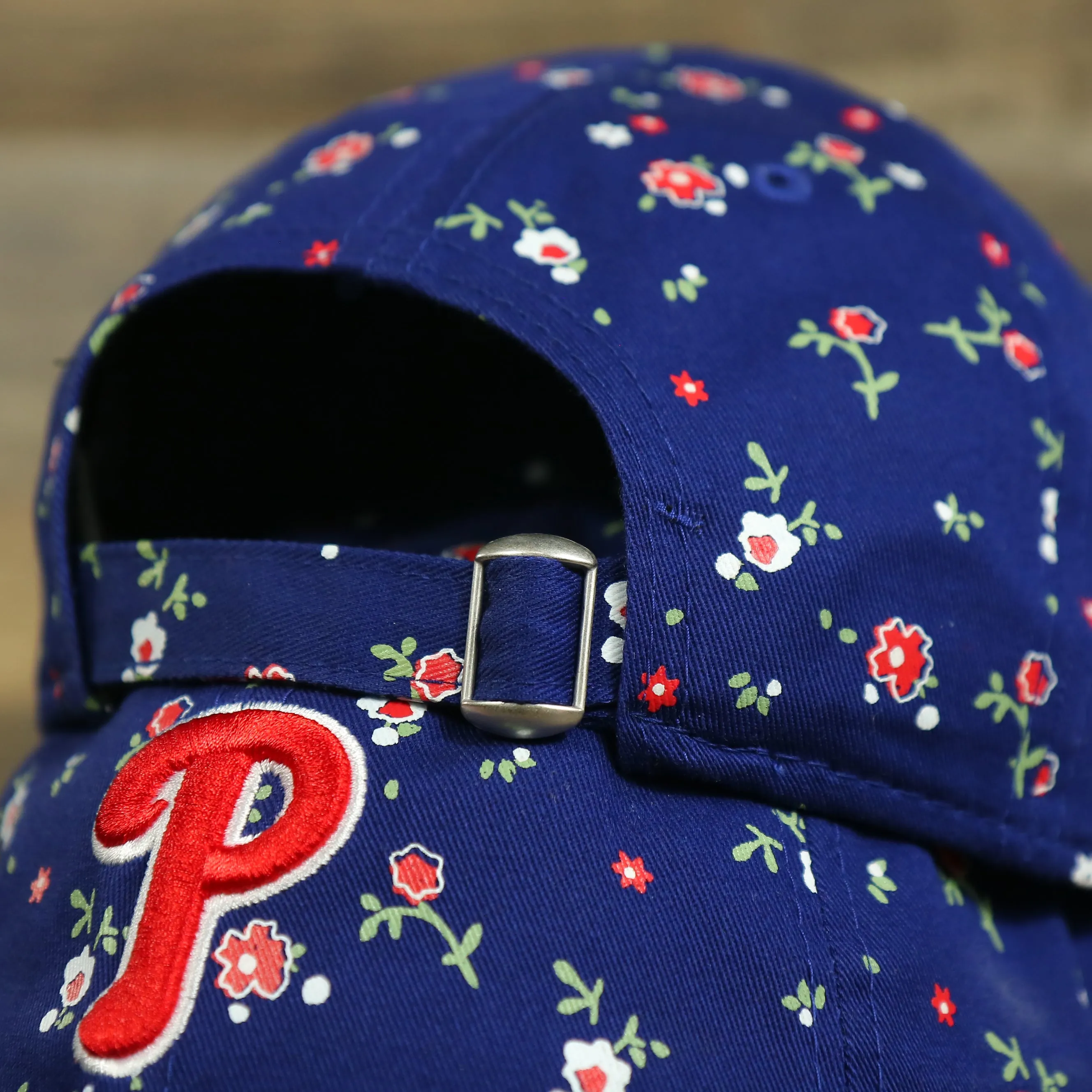 Philadelphia Phillies Ladies Floral Bloom Micro Flower Pattern 9Twenty Dad Hat | Womens Floral Phillies Hat