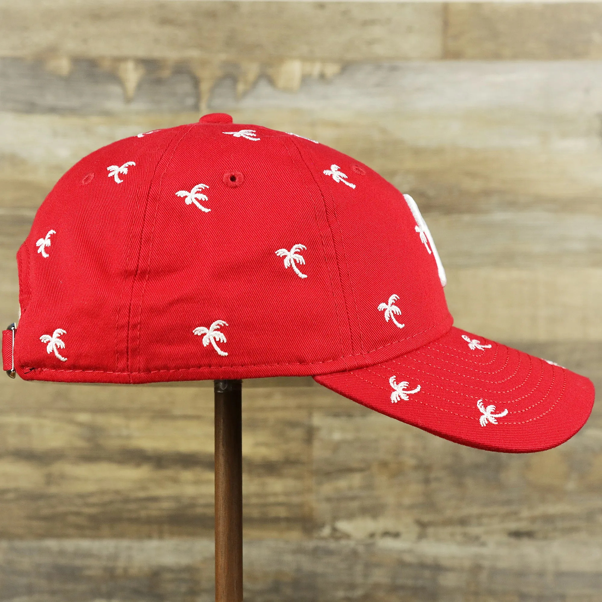 Philadelphia Phillies Spring Training 2022 Women's All Over Palm Tree Red 9Twenty Dad Hat