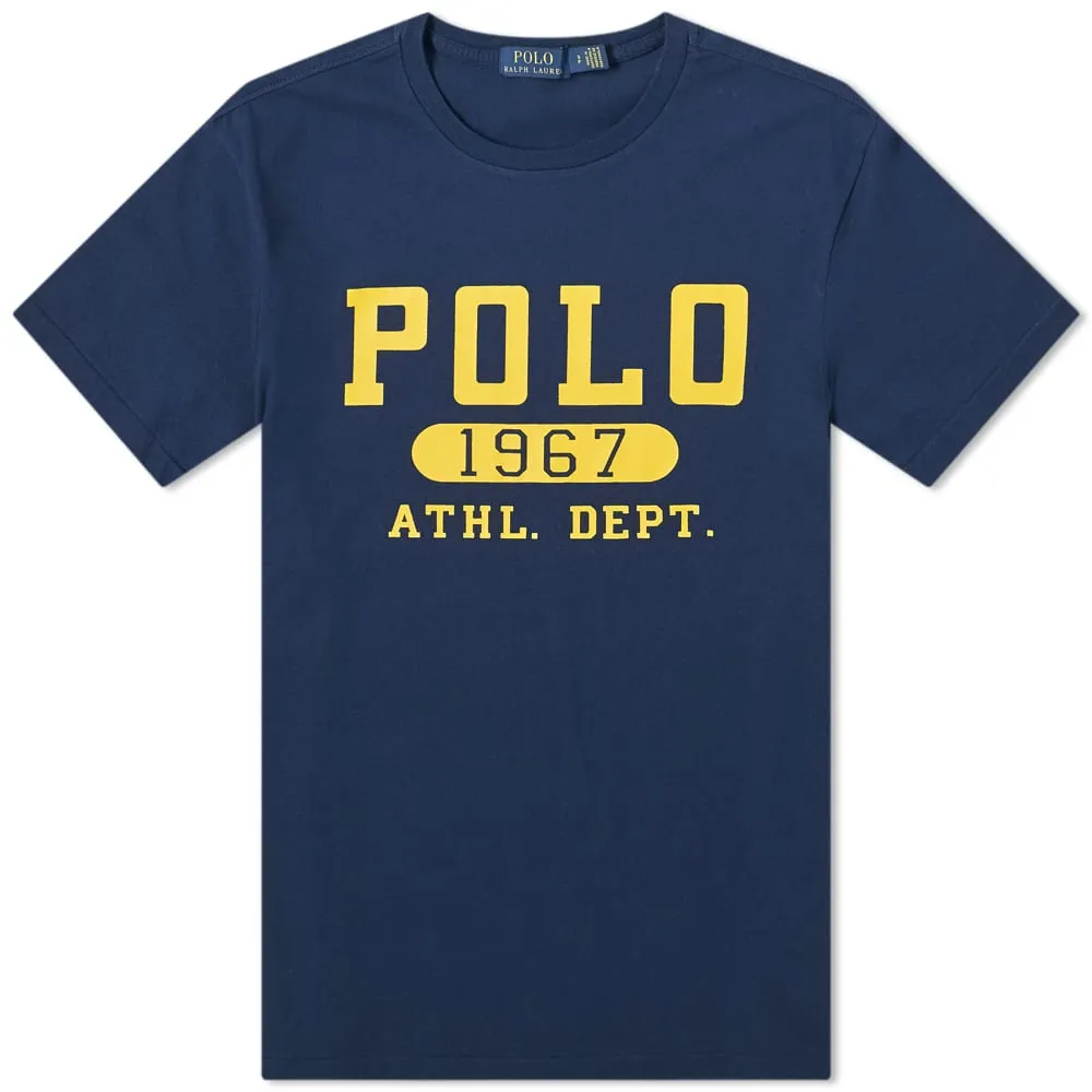 Polo Ralph Lauren Flock Logo TeeCruise Navy