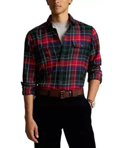 Polo Ralph Lauren Men's Classic Fit Plaid Flannel Workshirt