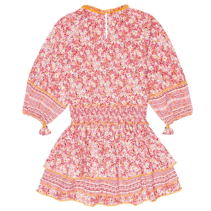 Poupette St Barth Child Mini Dress Ariel Light Pink Paquerette