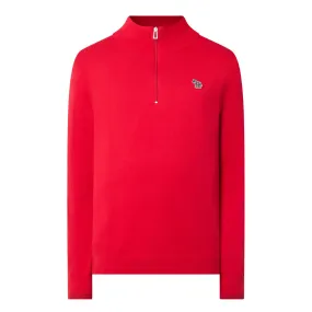 PS PAUL SMITH Zebra Half-Zip Sweater - Red