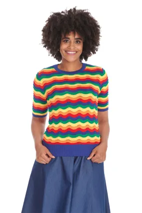 RAINBOW WAVES JUMPER