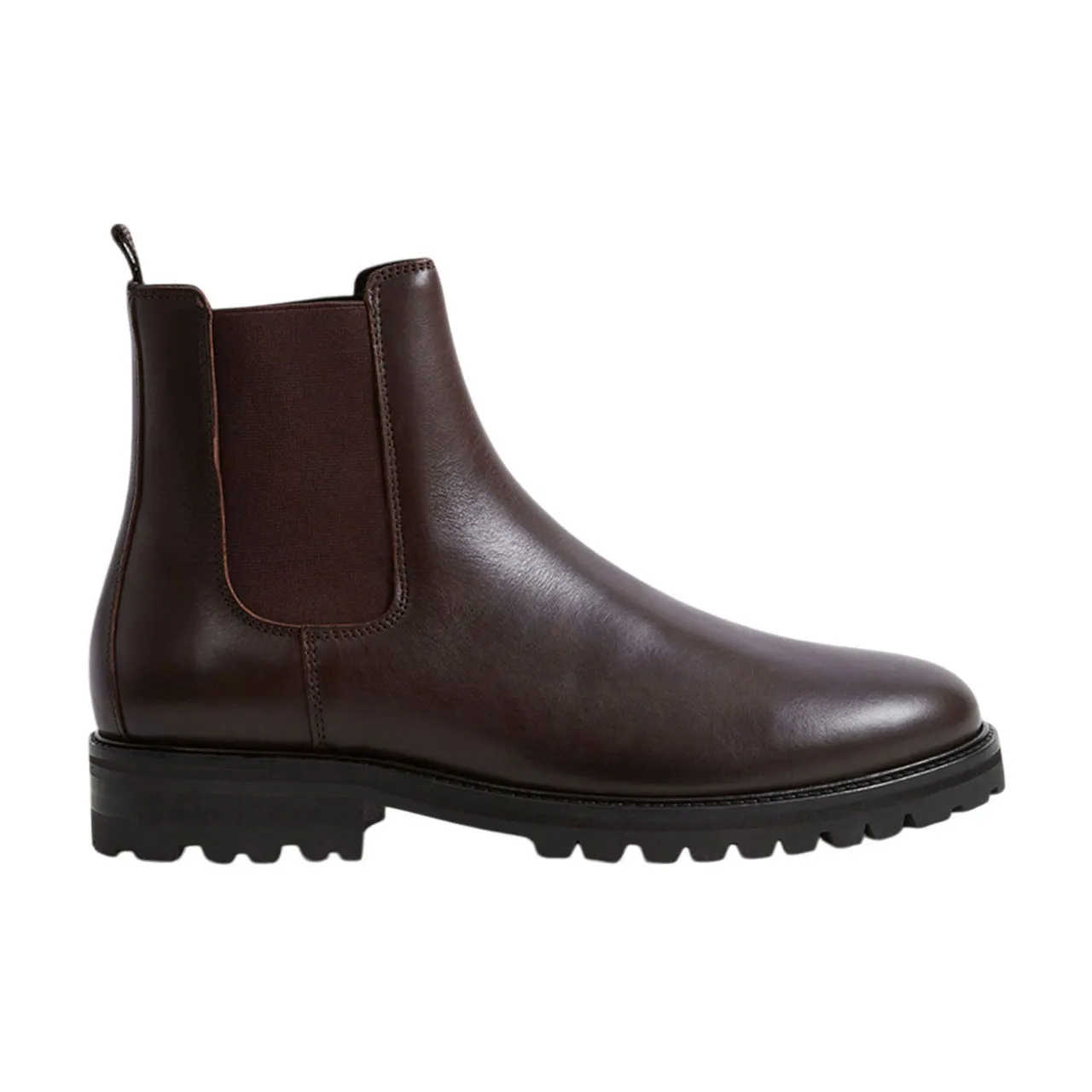 REISS Chiltern Leather Chelsea Boots - Brown