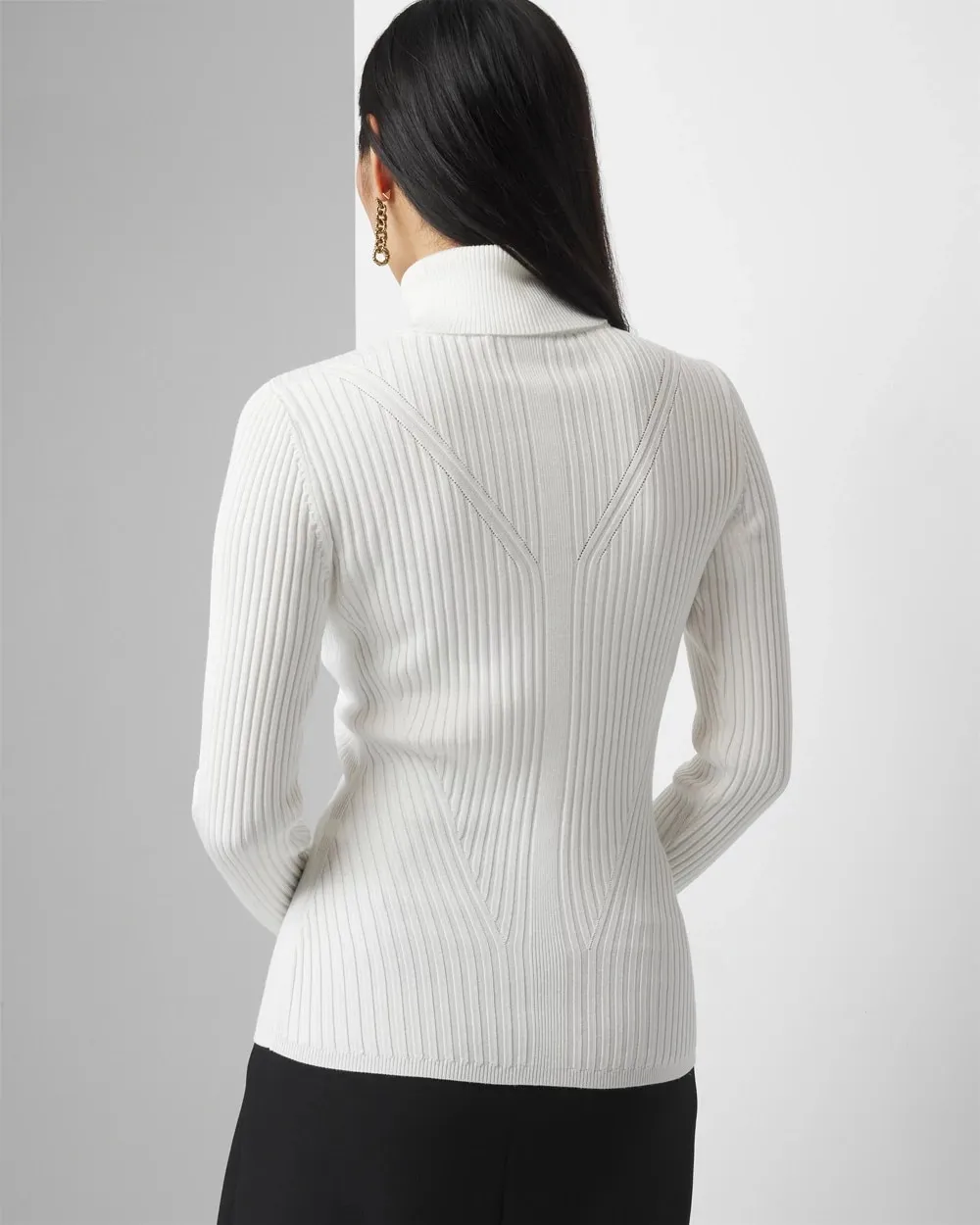 Ribbed Turtleneck Sweater