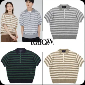 ROMANTIC CROWN  |[ROMANTIC CROWN]★PUNCHING KNIT POLO