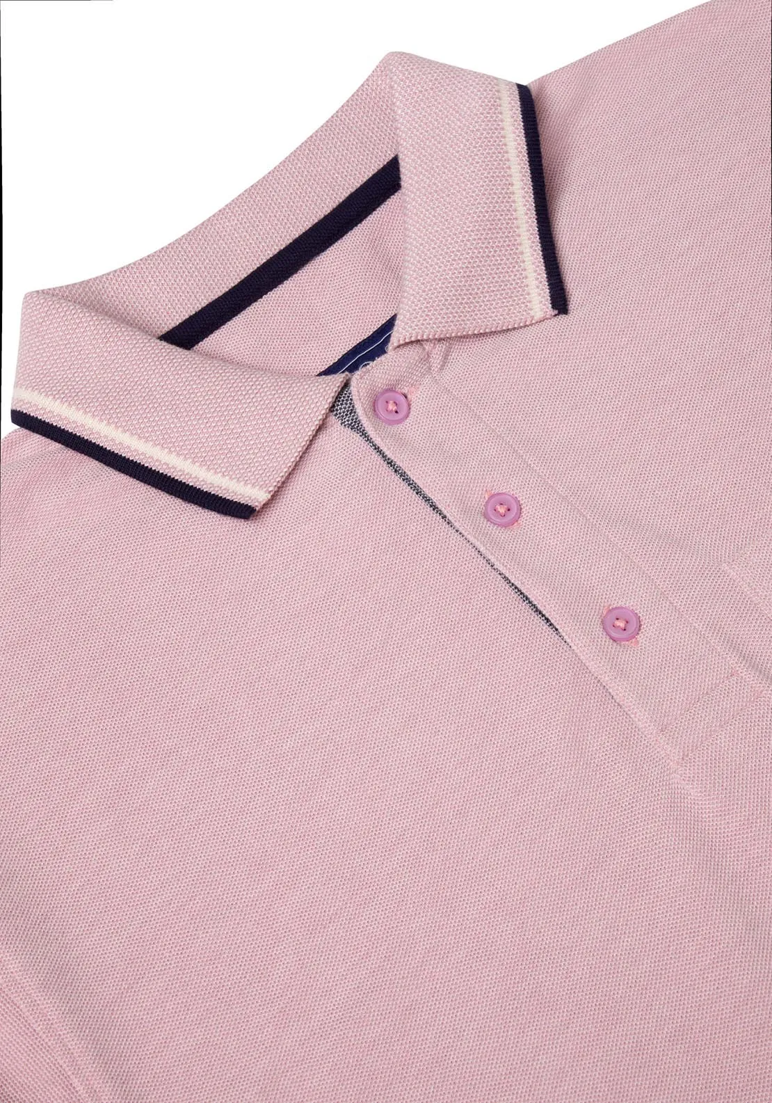 Short Sleeve Plain Polo - Pink