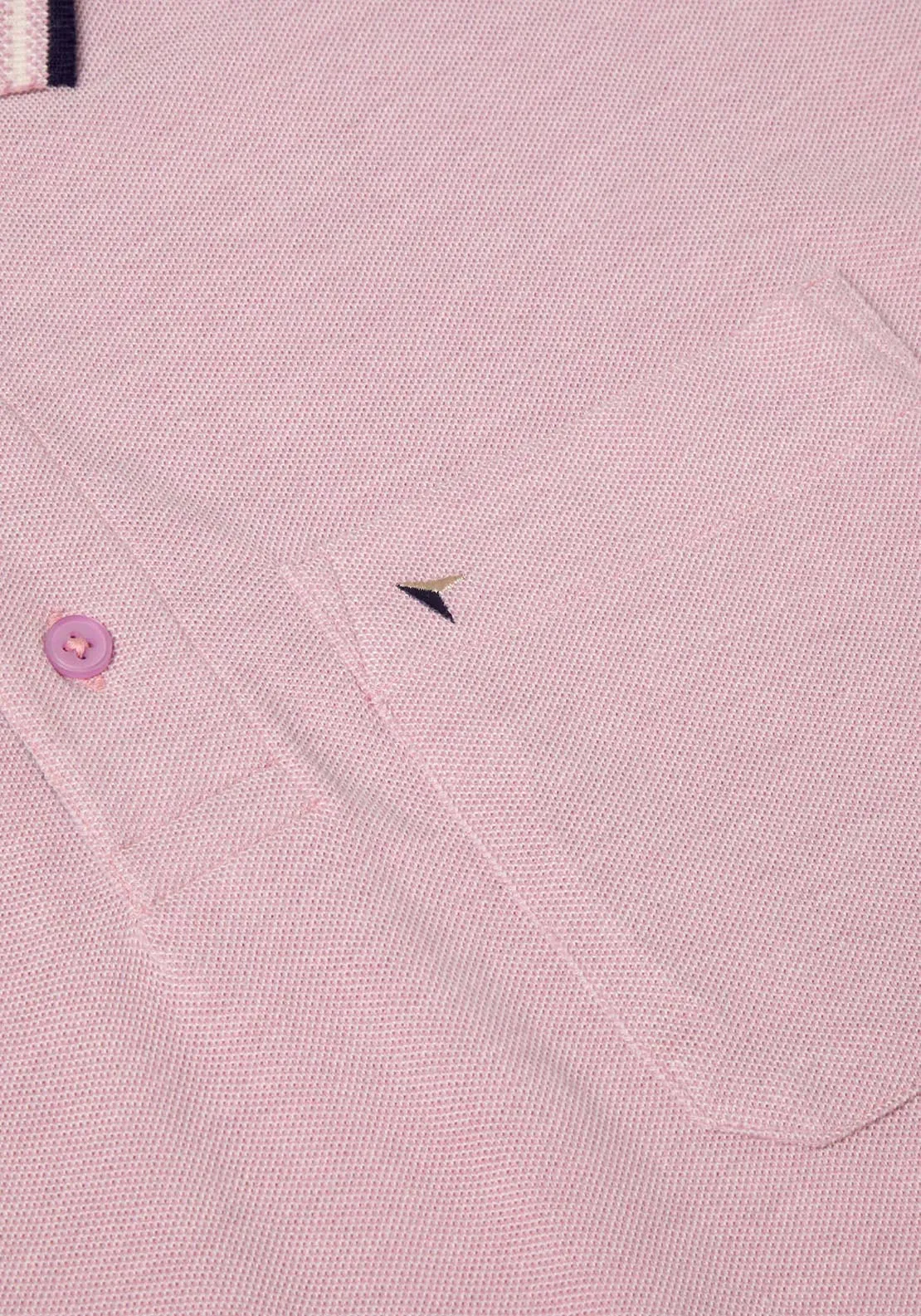 Short Sleeve Plain Polo - Pink