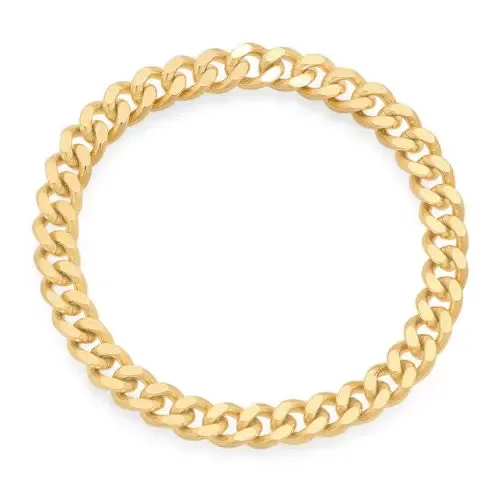 Single Curb Chain Gold Ring