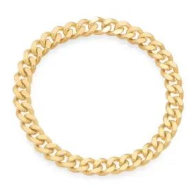 Single Curb Chain Gold Ring