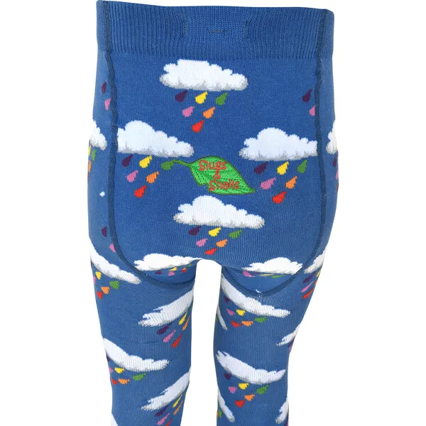 Slugs & Snails Raindrop Footed Tights