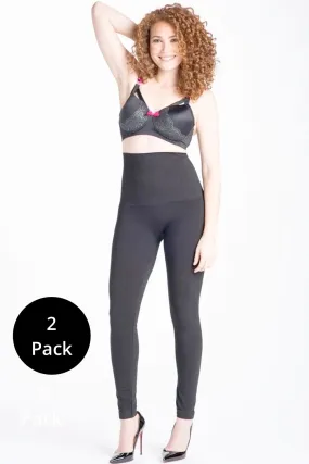 Snapback Postpartum Leggings - Black (2 Pack)