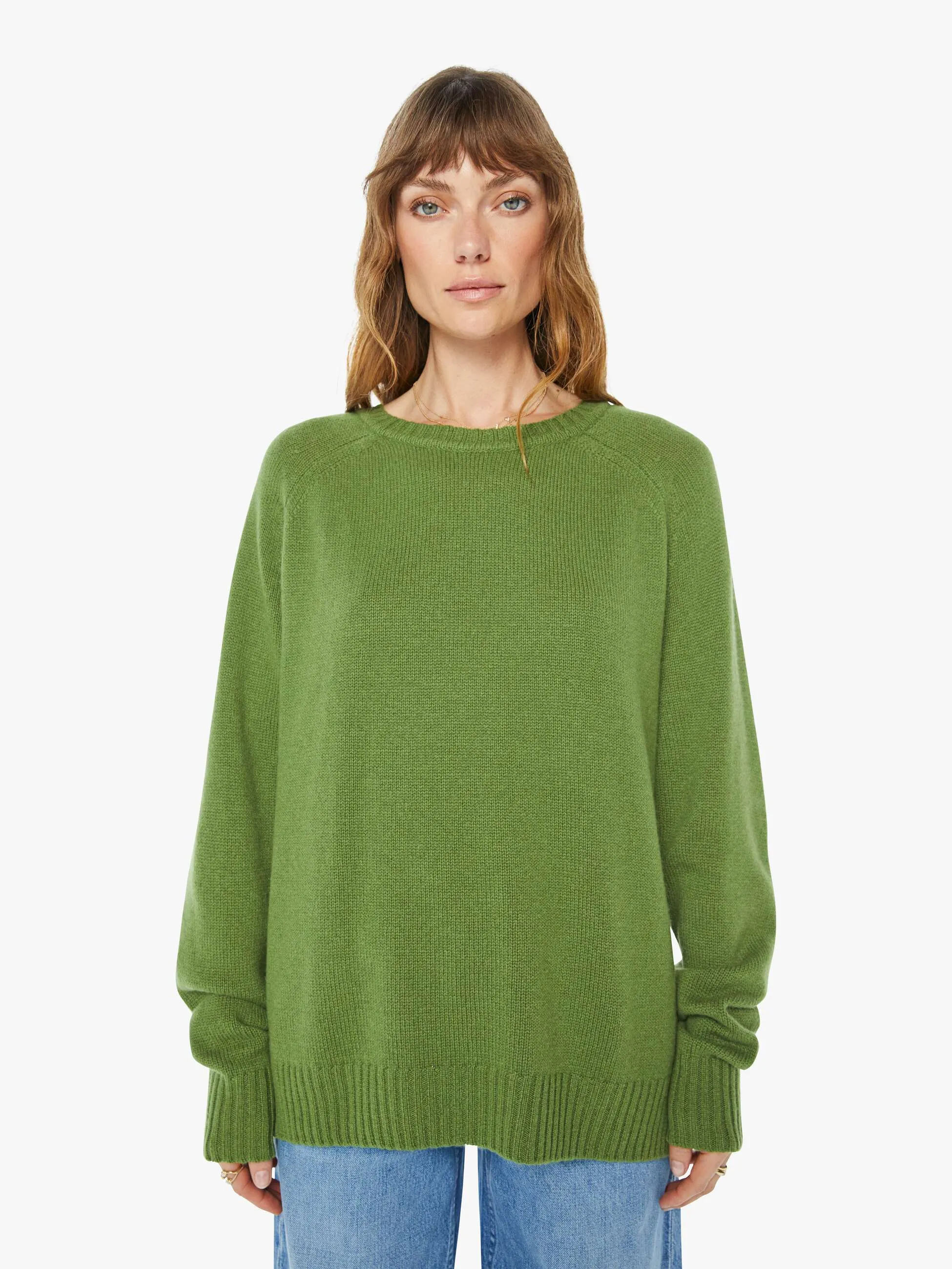 SPRWMN Classic Crew Sweater - Artichoke