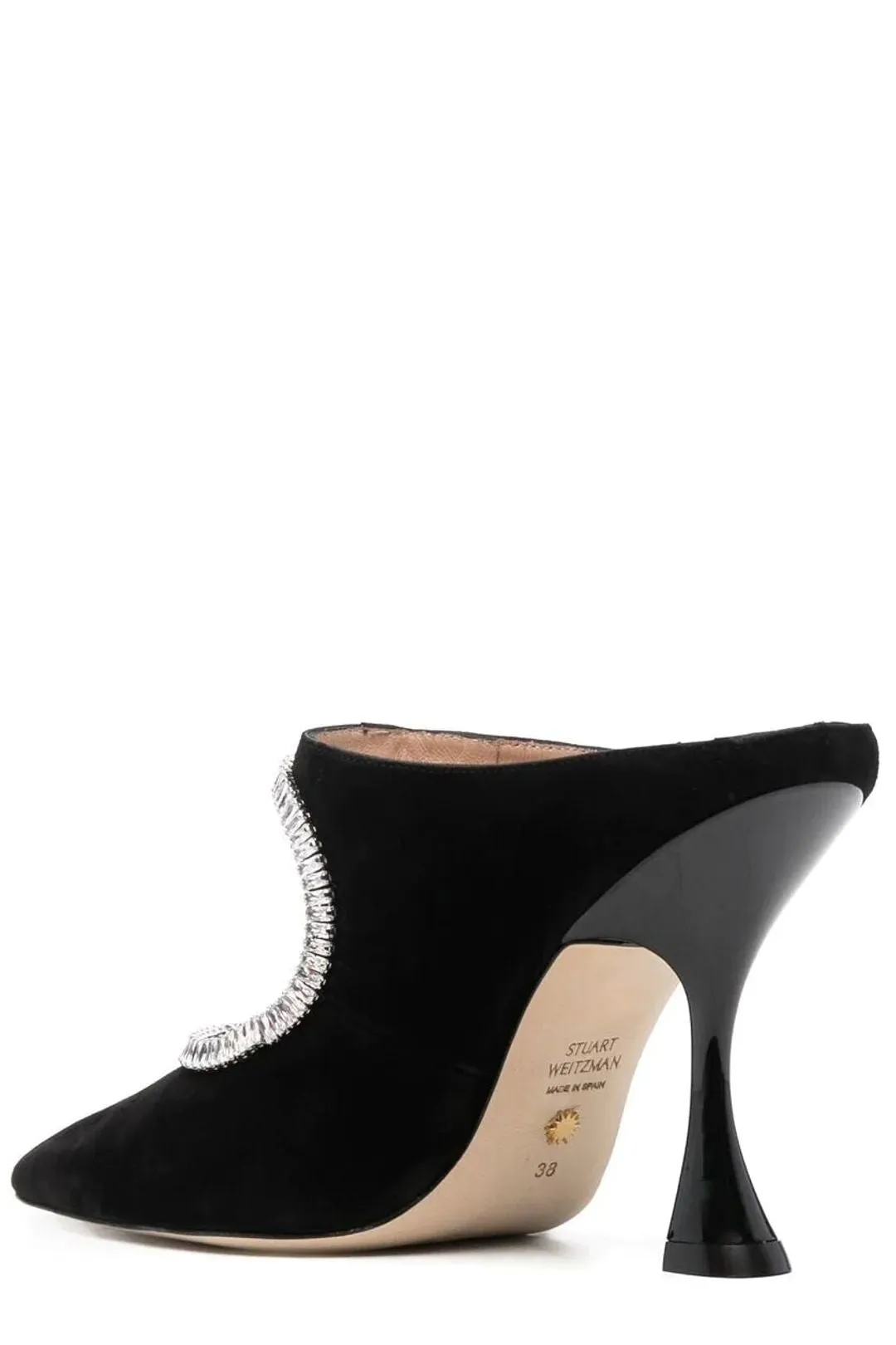 Stuart Weitzman Xcurve Pointed Toe Mules