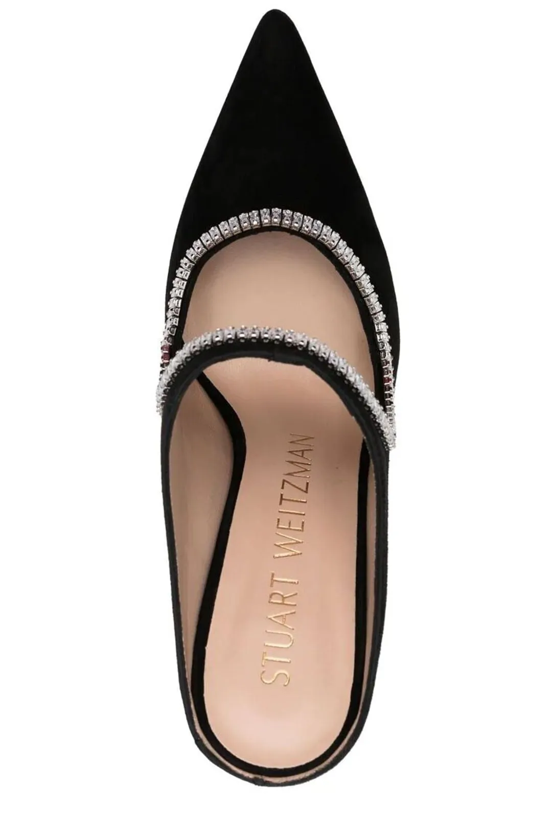 Stuart Weitzman Xcurve Pointed Toe Mules