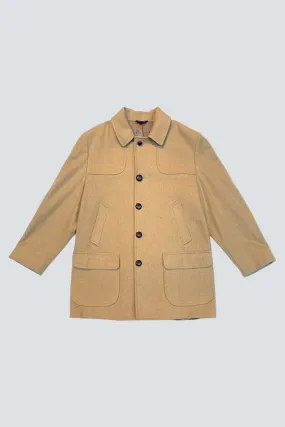 Tan Wool 70's Coat - Tan