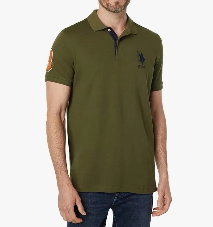 US POLO ASSN.  |Street Style Plain Cotton Short Sleeves Logo Polos